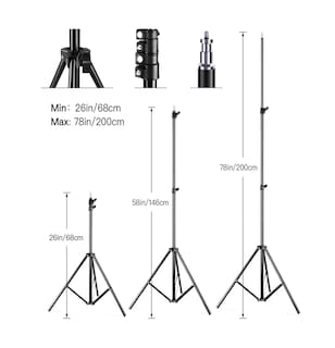 Foto 3 | Foto 3 | Kit de Luces de Fotografía de Estudio Softbox 200 cm Negro