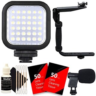 Foto 1 | Foto 1 | Luz De Vídeo Led Compacta Digital, Micrófono Y Soporte De Flash - Venta Internacional.
