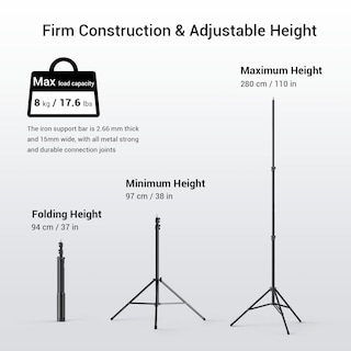 Foto 2 | Foto 2 | Soporte De Luz Fotográfica Smallrig Ra-s280 Con Amortiguación Neumática De 280 Cm - Venta Internacional.