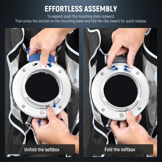 Foto 2 | Foto 2 | Softbox Newer Rectangular De 24 X 35 Cm Con Soporte Bowens Para Aputure - Venta Internacional.