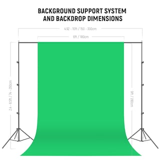 Foto 3 | Foto 3 | Kit De Iluminación Fotográfica Neewer Con Fondos Y Soportes De 2,6 X 3 M - Venta Internacional.