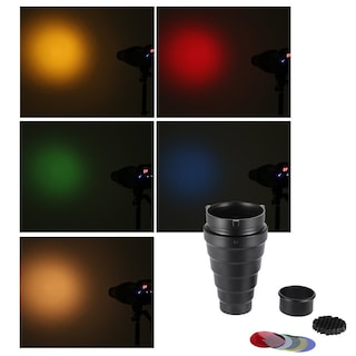 Foto 6 | Foto 6 | Iluminación Fotográfica Snoot Andoer Bowens Mount Con Filtro - Venta Internacional.