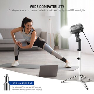Foto 7 | Foto 7 | Soporte De Luz Para Fotografía Neewer St-50ss 35-50 Cm De Acero Inoxidable - Venta Internacional.