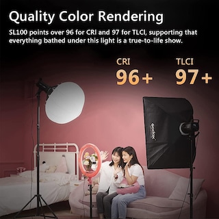 Foto 6 | Foto 6 | Lámpara De Vídeo Led Godox Sl100bi De 100 W Bicolor Con Mando A Distancia - Venta Internacional.