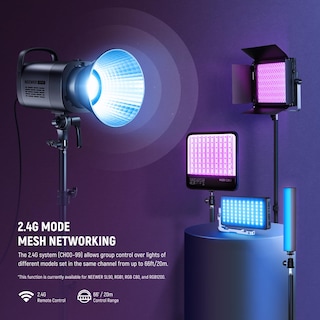 Foto 6 | Foto 6 | Lámpara Led De Vídeo Neewer Cb100c 130w Rgb 2700k-6500k Con Control - Venta Internacional.