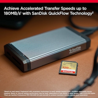 Foto 3 | Foto 3 | Tarjeta de Memoria SanDisk de 128 GB Extreme SDXC C10/ U3/ V30 4K - Venta Internacional