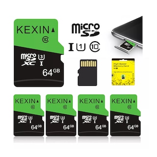 Foto 3 | Foto 3 | Kit De 5 Tarjeta De Memoria, De 64 Gb 5 Piezas Sd Card Eo Safe Imports Esi-15357 Multicolor