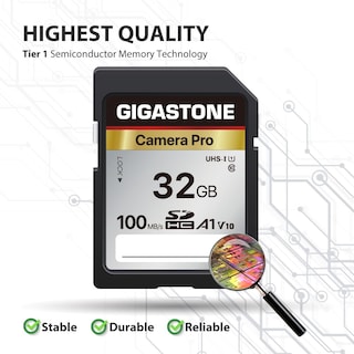Foto 7 | Foto 7 | Tarjeta Sd Gigastone 32 Gb Camera Pro A1 V10 Sdhc, Paquete De 2 - Venta Internacional.