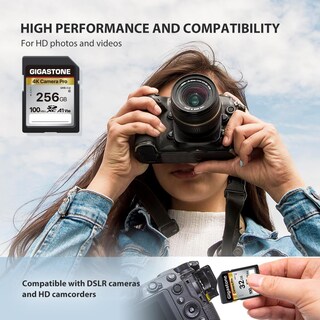Foto 5 | Foto 5 | Tarjeta Sd Gigastone 256 Gb Paquete De 2 Unidades 4k Camera Pro A1 V30 Sdxc - Venta Internacional.