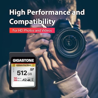 Foto 4 | Foto 4 | Tarjeta Sd Tarjeta De Memoria Gigastone 4k Camera Pro Max A2 Sdxc De 512 Gb - Venta Internacional.
