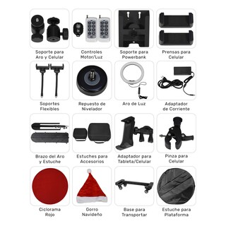 Foto 2 | Foto 2 | Cabina Foto Video 360° Photobooth 100 Cm Control Automatica Audiotek