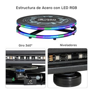 Foto 3 | Foto 3 | Cabina Foto Video 360° Photobooth 100 Cm Control Automatica Audiotek