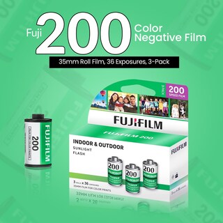 Foto 2 | Foto 2 | Película Fujifilm 200 Negativos En Color, 35 Mm, 36 Exposiciones, Paquete De 3 - Venta Internacional.