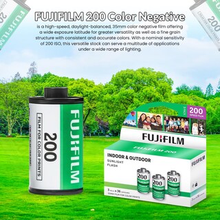 Foto 3 | Foto 3 | Película Fujifilm 200 Negativos En Color, 35 Mm, 36 Exposiciones, Paquete De 3 - Venta Internacional.