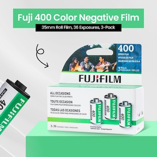 Foto 2 | Foto 2 | Película Fujifilm Fuji 400 En Negativo En Color, 35 Mm, 36 Exposiciones, Paquete De 3 - Venta Internacional.