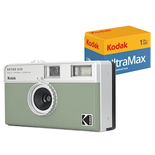 Foto 1 | Foto 1 | Cámara De Cine Kodak Ektar H35 De Medio Fotograma (color Salvia) Con Película De 24 Exp - Venta Internacional.