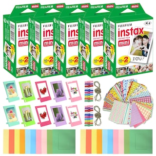 Foto 1 | Foto 1 | Película Instantánea Fujifilm Instax Mini 100 Hojas Y Marcos - Venta Internacional.