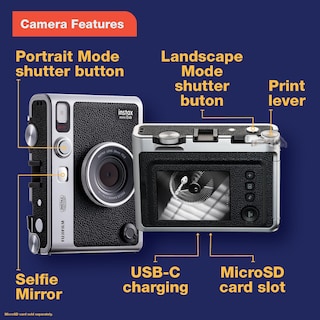 Foto 5 | Foto 5 | Cámara Fujifilm Instax Mini Evo Instant Brown - Venta Internacional.