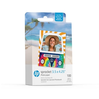 Foto 1 | Foto 1 | Papel Fotográfico Hp Sprocket Zink con Respaldo Adhesivo 3.5x4.25 Pulgadas 100 Unidades - Venta Internacional