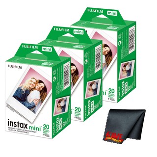 Foto 1 | Foto 1 | Cámara Instantánea Fujifilm Instax Mini Con 60 Películas Y Tela - Venta Internacional.