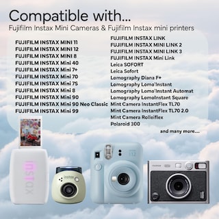 Foto 4 | Foto 4 | Cámara Instantánea Fujifilm Instax Mini Con 100 Películas Y Tela - Venta Internacional.