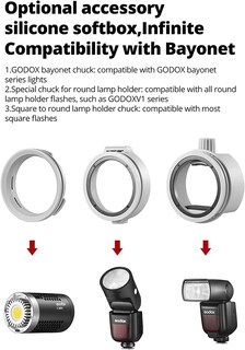 Foto 3 | Foto 3 | Luz Difusora De Flash De Cámara Godox Ml-cd15 Para Flash Speedlight - Venta Internacional.