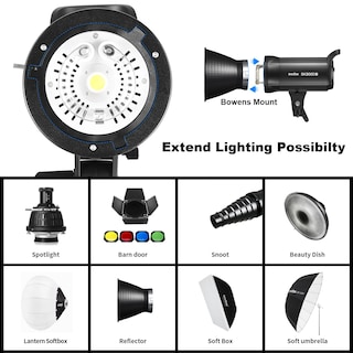 Foto 5 | Foto 5 | Flash Estroboscópico Godox Sk300iiv 300 W Gn58 5700 K Con Conexión Inalámbrica X - Venta Internacional.