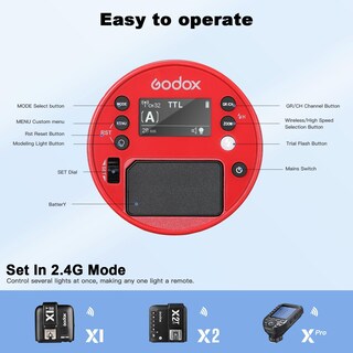 Foto 5 | Foto 5 | Flash Estroboscópico Godox Ad100pro, Batería De 100 W, 2600 Mah - Venta Internacional.