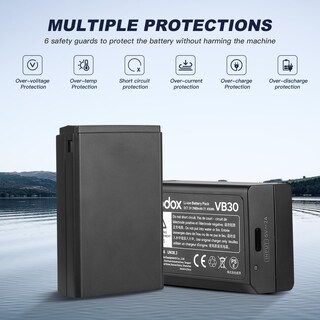 Foto 6 | Foto 6 | Batería Godox Vb30 7,2 V 2980 Mah Para V1pro, V1, Ad100pro Flash - Venta Internacional.