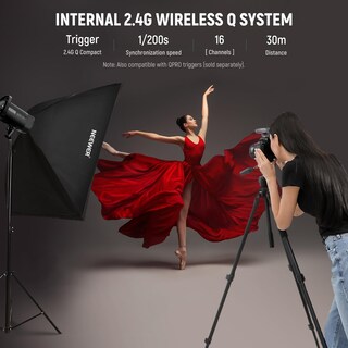 Foto 5 | Foto 5 | Linterna Estroboscópica Neewer S102-400w Pro 400ws Gn62 5600k - Venta Internacional.