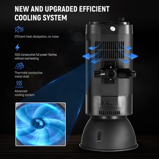 Foto 6 | Foto 6 | Linterna Estroboscópica Neewer S102-400w Pro 400ws Gn62 5600k - Venta Internacional.