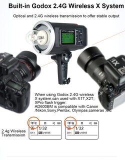 Foto 2 | Foto 2 | Flash Estroboscópico Godox Ad600bm 600ws Gn87 Con Sistema X Inalámbrico De 2 4 G - Venta Internacional.