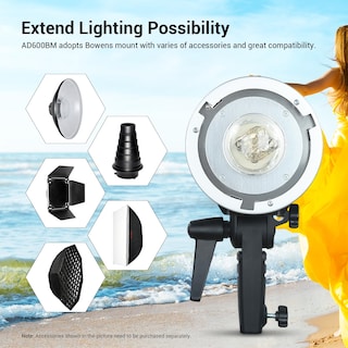 Foto 6 | Foto 6 | Soporte Flash Godox Ad600bm Bowens De 600 W Con Batería De 8700 Mah - Venta Internacional.