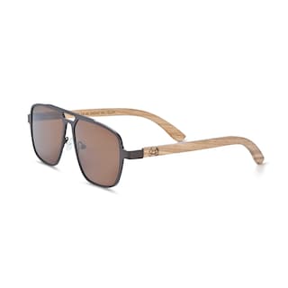Foto 1 | Foto 1 | Gafas De Sol Earth Wood Avila Polarizadas Zebra/marrón - Venta Internacional.