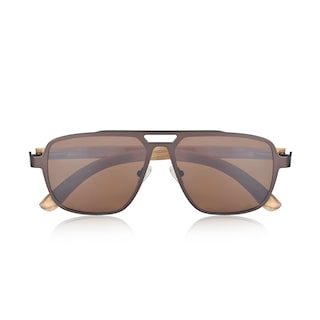 Foto 5 | Foto 5 | Gafas De Sol Earth Wood Avila Polarizadas Zebra/marrón - Venta Internacional.