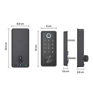 Foto 2 | Foto 2 | Cerradura Digital Inteligente Bluetooth Negro Ci300btne
