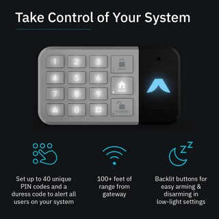 Foto 3 | Foto 3 | Teclado Portátil Keypad 2 Arm/disarm Con Sensor De Movimiento Y Hub - Venta Internacional.