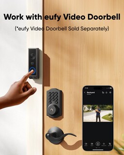 Foto 4 | Foto 4 | Cerrojo Wifi Smart Lock Eufy Security C30, Con Entrada Sin Llave, Negro - Venta Internacional.