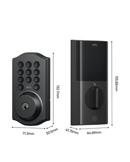Foto 7 | Foto 7 | Cerrojo Wifi Smart Lock Eufy Security C30, Con Entrada Sin Llave, Negro - Venta Internacional.