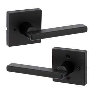Foto 1 | Foto 1 | Manilla De Puerta Kwikset Halifax Privacy Con Cerradura Negra Mate - Venta Internacional.