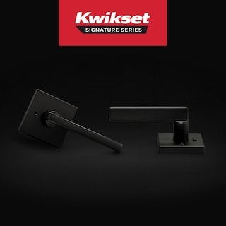 Foto 2 | Foto 2 | Manilla De Puerta Kwikset Halifax Privacy Con Cerradura Negra Mate - Venta Internacional.