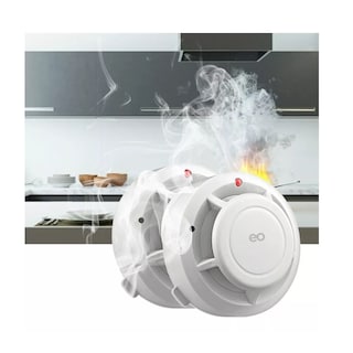 Foto 3 | Foto 3 | Set Detector De Humo Con Alta Cobertura Y Alarma Con Sonido 2pcs Eo Safe Imports Esi-7806-1 Blanco