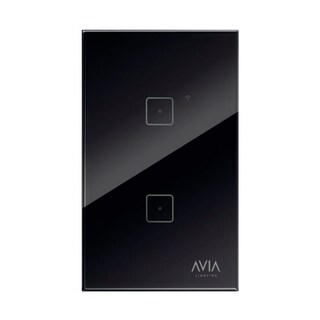 Foto 1 | Foto 1 | Apagador Inteligente Igoto Avia Wifi Doble Touch Placa de Cristal Negro