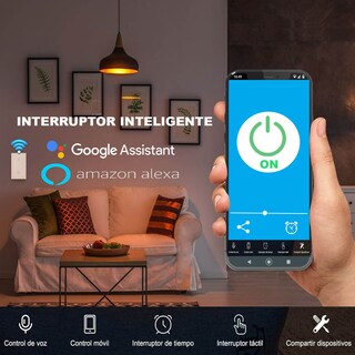 Foto 6 | Foto 6 | Interruptor Aksi 124902 Wifi Inteligente de Luz de Pared 2 Apagadores
