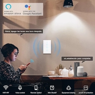 Foto 2 | Foto 2 | Interruptor Inteligente Wi-fi De 3 Vías Blanco Sin Neutro Eo Safe Imports Esi-9671 Blanco