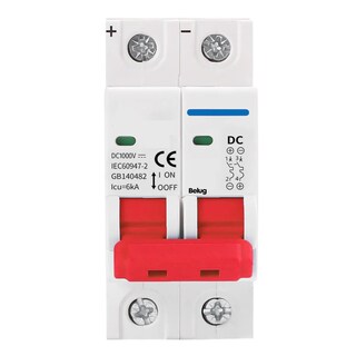 Foto 1 | Foto 1 | 2p Interruptor Termomagnético Dc 1000v Solar Fotovoltaico Belug  Blanco Rojo