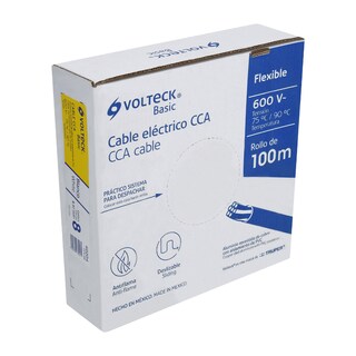 Foto 1 | Foto 1 | Cable THW CCA 8 AWG Volteck CCA8B Blanco 100 m
