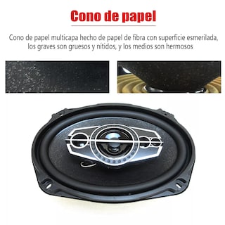 Foto 2 | Foto 2 | Set 2pcs Bocinas 6x9in Coaxial Para Carro Auto 5 Vías Audio Eo Safe Imports Esi-9491 Negro