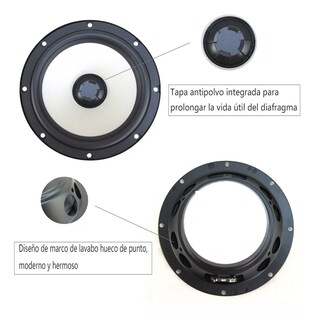 Foto 2 | Foto 2 | Set De Medios Bocinas 6.5 Subwoofer+tweeters Para Auto Audio Eo Safe Imports Esi-9492 Multicolor