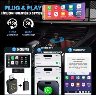 Foto 2 | Foto 2 | Adaptador Xtellar Inalámbrico Carplay Color Negro